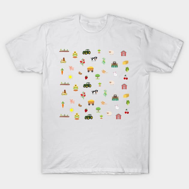 Farm pattern T-Shirt by Rubi16